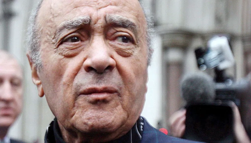 Mohamed Al Fayed falleció el pasado miércoles, informó su familia.