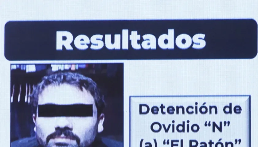 La ficha con la que se anunció la detención de Ovidio Guzmán, uno de los hijos del "Chapo" Guzmán