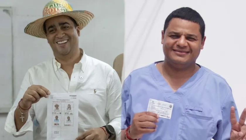 Jairo Aguilar, Gobernador electo, y Genaro Redondo, Alcalde de Riohacha.