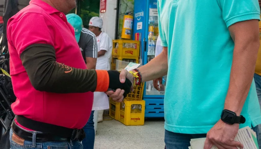 Alfredo Varela en el barrio La Paz.