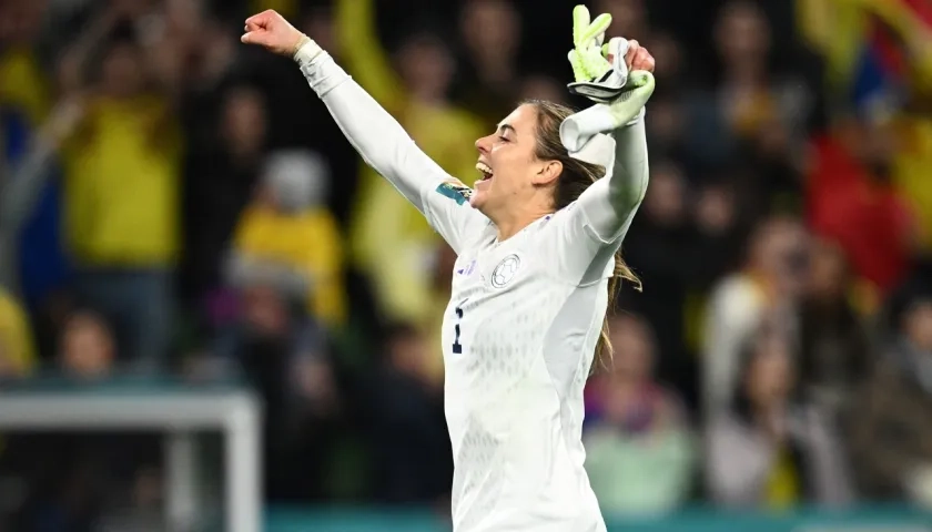 Catalina Pérez, portera titular de la Selección Colombia femenina. 