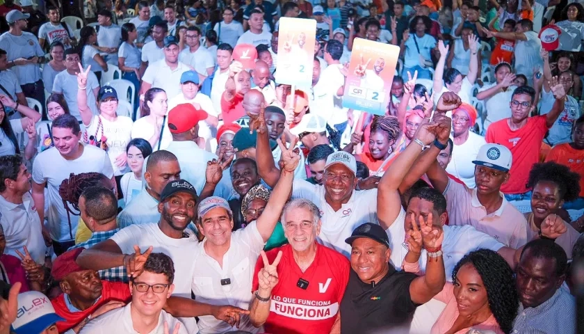 Candidato a la Gobernación del Atlántico, Eduardo Verano y Alejandro Char, candidato a la Alcaldía de Barranquilla.