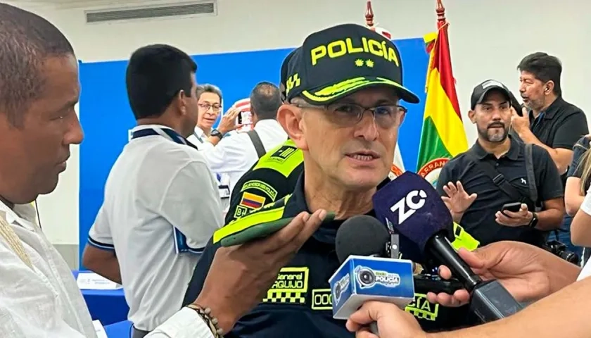 General Jorge Urquijo, comandante de la Policía Metropolitana de Barranquilla.