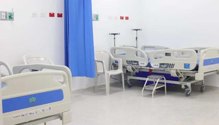 Imagen del área de hospitalización.