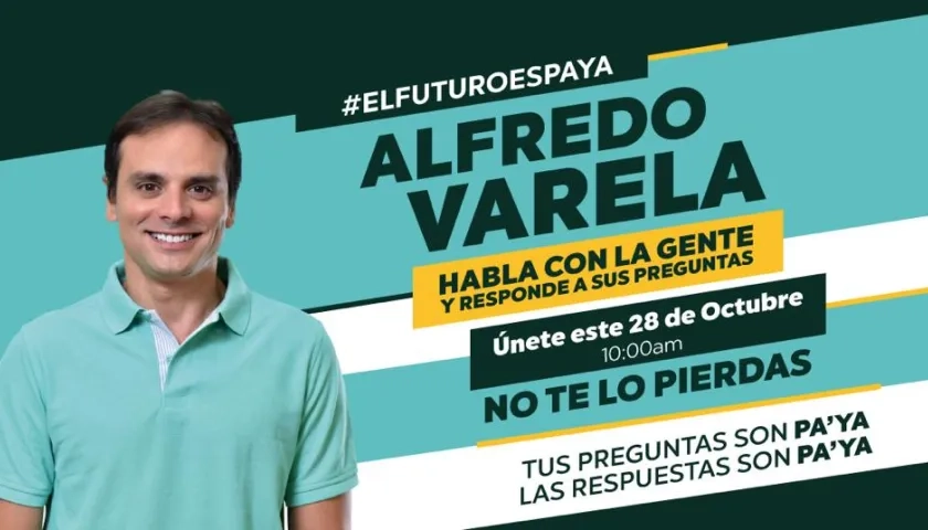 La invitación del candidato Alfredo Varela para la 'maratón digital'