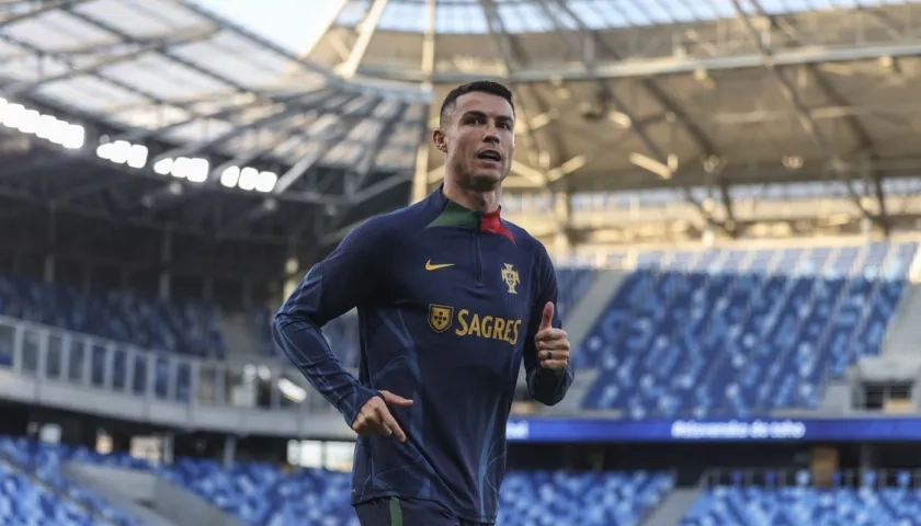 Cristiano Ronaldo, delantero portugués del Al Nassr de Arabia Saudita.