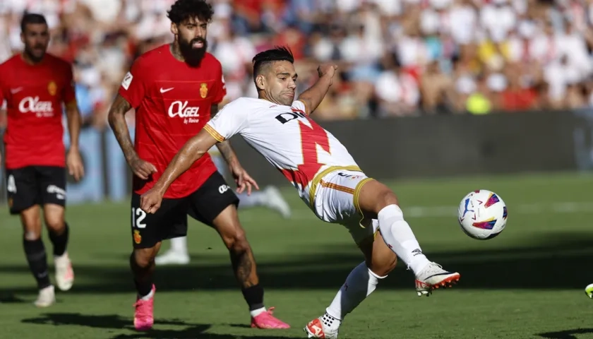 Falcao García marcó de pena máxima en el último partido contra el Real Mallorca. 