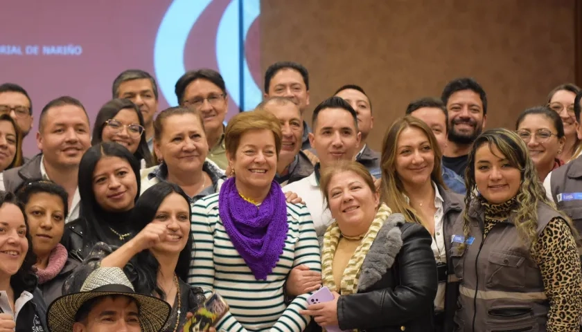 La ministra de Trabajo, Gloria Inés Ramírez, en la jornada pedagógica 'Reformas a la calle' en Pasto