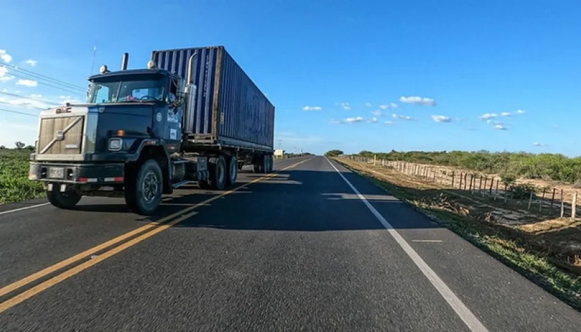 Paso de vehículo de carga