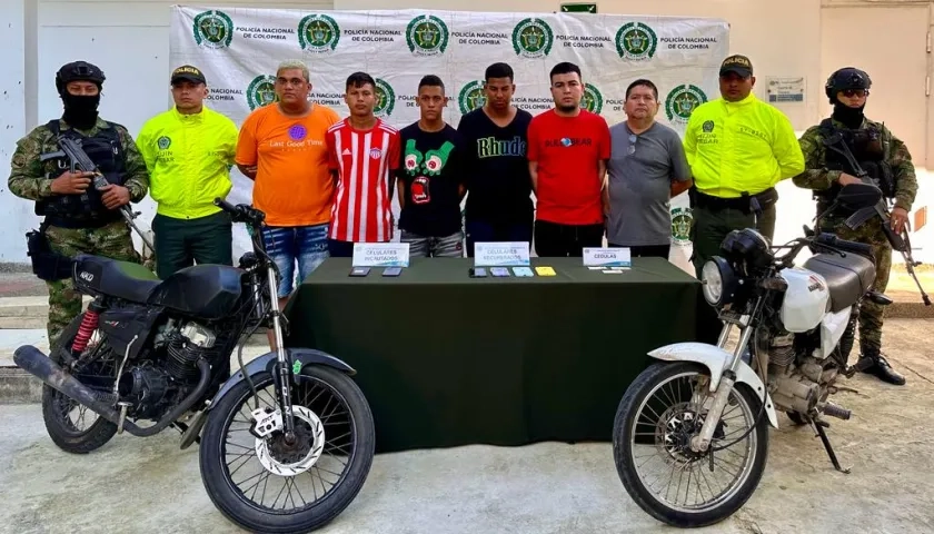 Capturados por cometer atracos en el norte de Barranquilla.