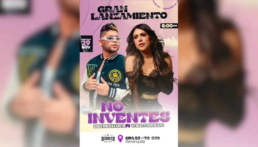 'No inventes', la nueva canción de Lili Bechara y Will Fiorillo.