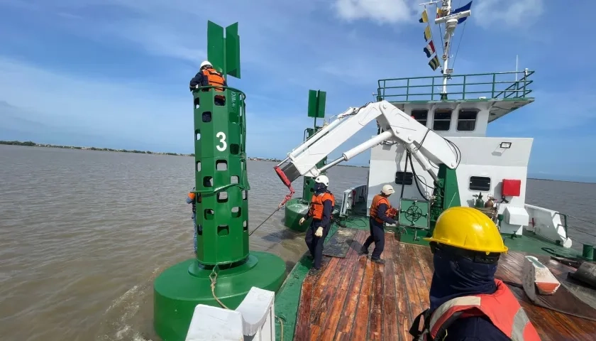 Mantenimiento en el Canal de Acceso de Barranquilla. 