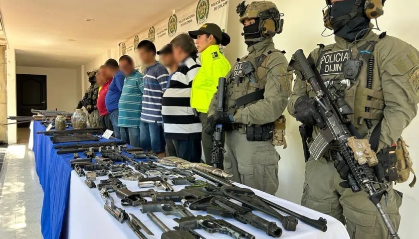 Capturados con armas en Neiva. 