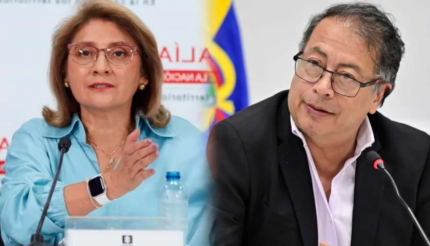 Vicefiscal Martha Mancera y Presidente Gustavo Petro 