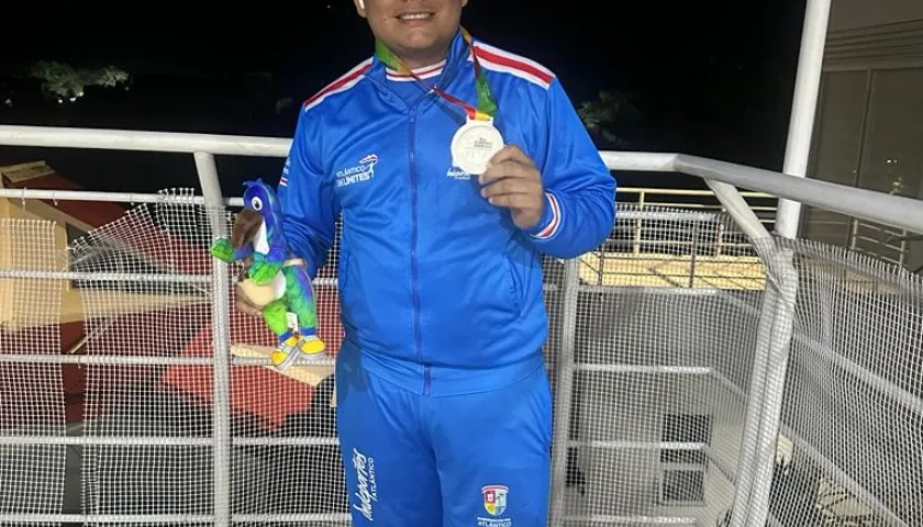 Kevin Donado le dio al Atlántico su segunda medalla de plata en los Juegos. 