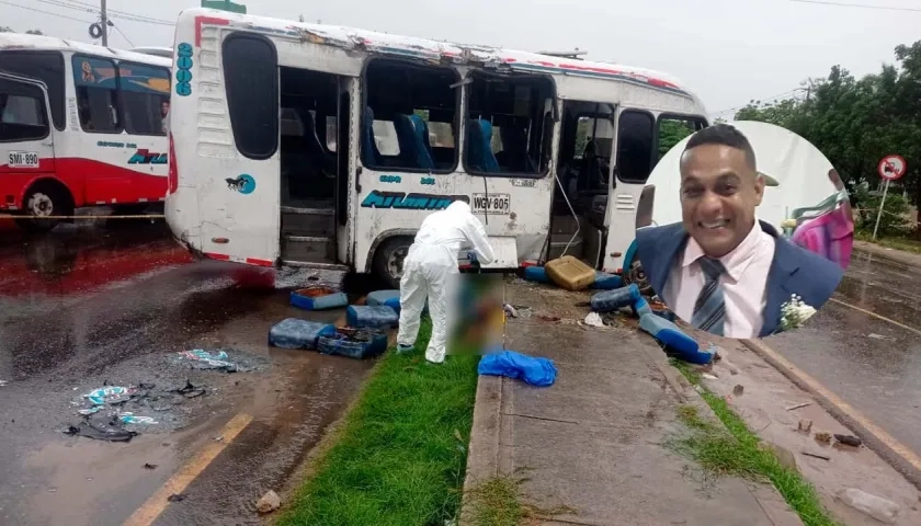 El pastor Johan Herrera murió en el lugar del accidente, en la calle 30. 