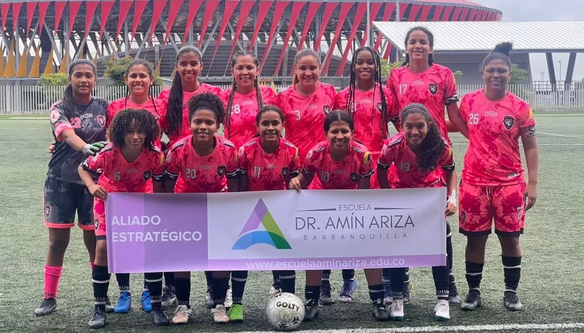 Las Fieras, representante de Barranquilla en el Nacional Interclubes de fútbol femenino. 