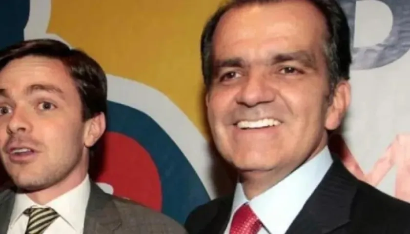 El excandidato presidencial Óscar Iván Zuluaga  y su hijo David Zuluaga Martínez