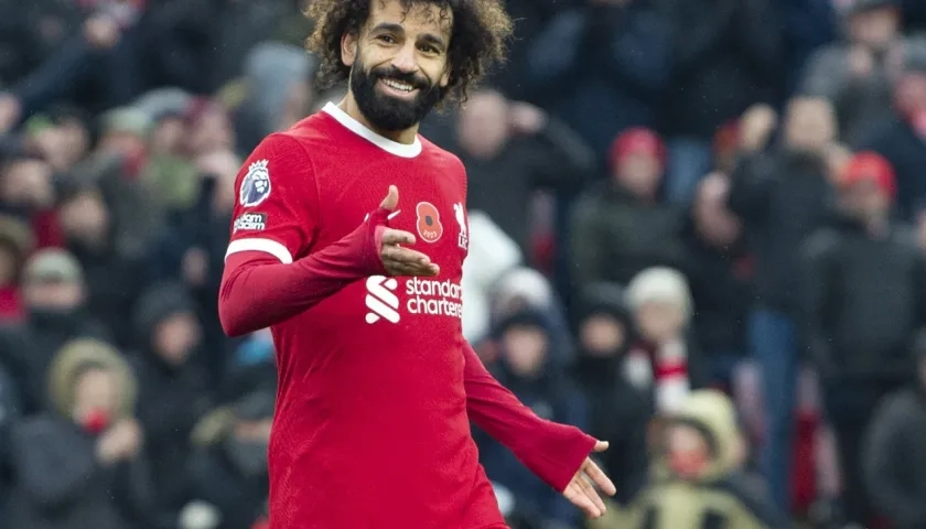 El egipcio Mohamed Salah fue autor de un doblete.  