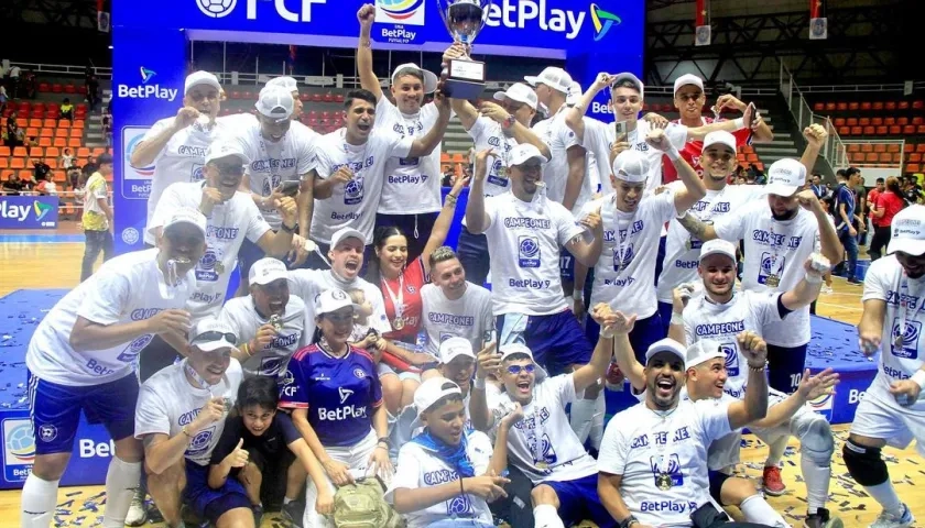 Independiente Barranquilla, campeón de la Liga Futsal 2023. 