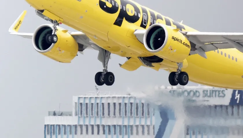 Avión de Spirit Airlines