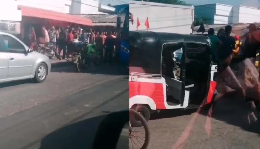 Barrio Las Ferias de Soledad, donde asesinaron al taxista.