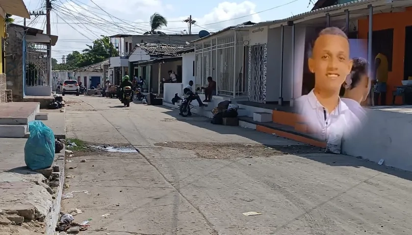 Joinner Luis Montero Guerrero fue asesinado en este sector del barrio San Roque. 