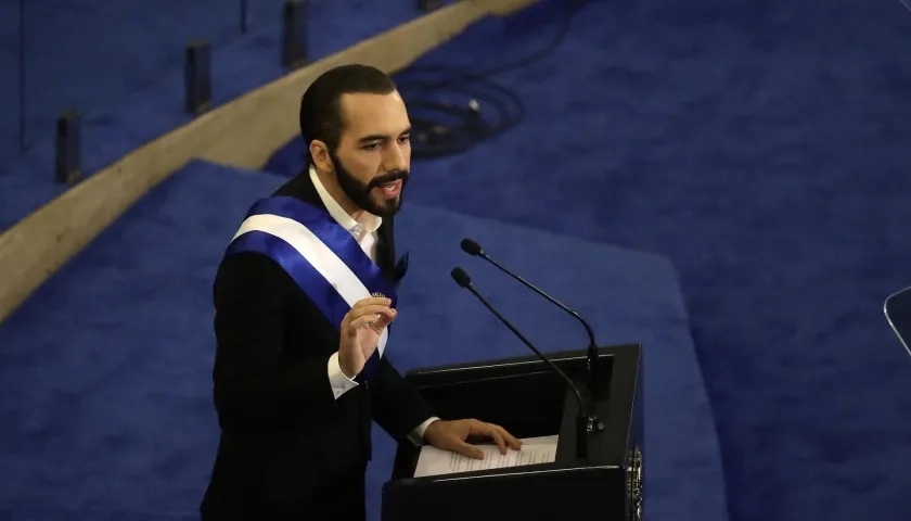 Presidente de El Salvador, Nayib Bukele.