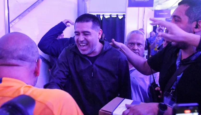 Juan Román Riquelme durante las votaciones.