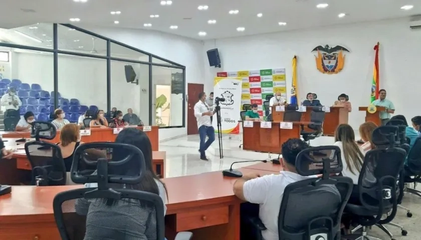 Aspecto del Concejo de Barranquilla. 