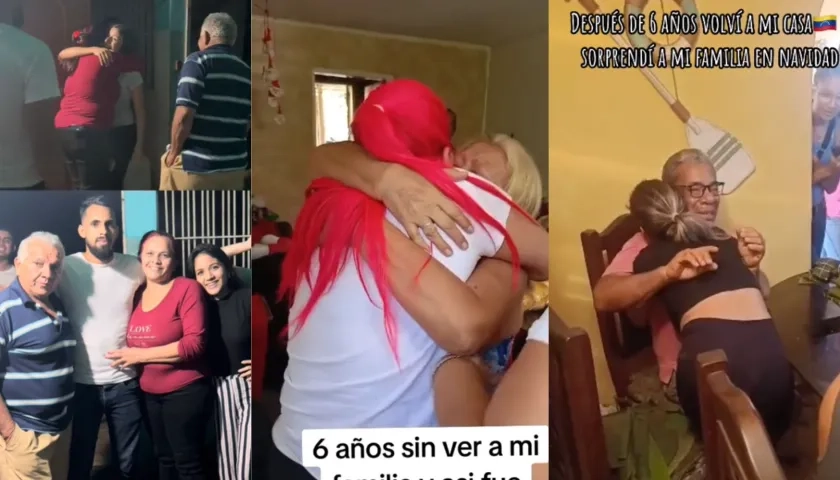 Venezolanos se reencuentran con sus familiares.