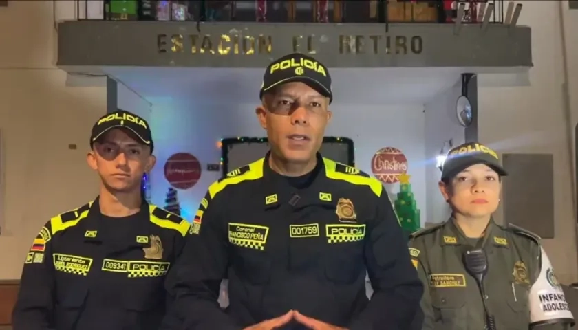 Coronel José Francisco Peña, comandante Policía Antioquia