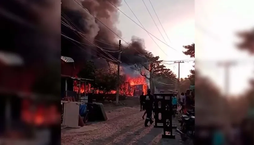 La emergencia en El Henequén se presentó hacia las 4 de la tarde de este lunes 25.