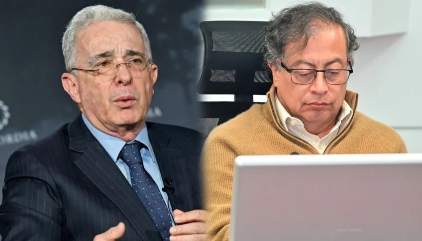 Álvaro Uribe y Gustavo Petro