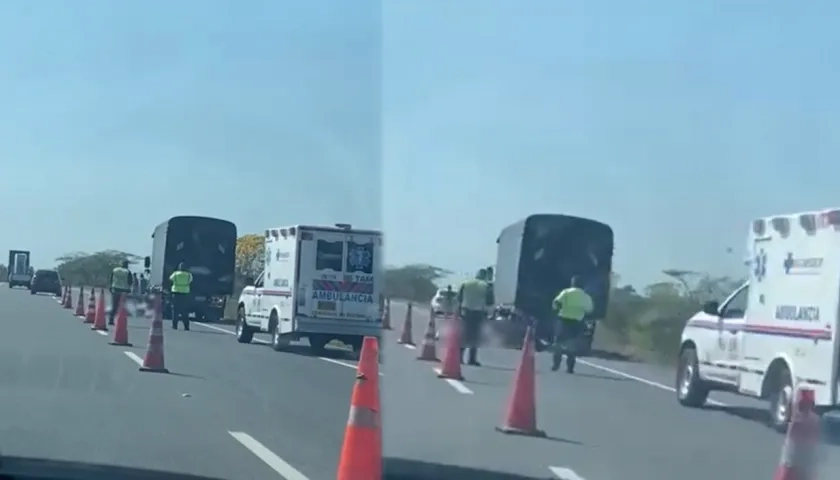 Imágenes del accidente.