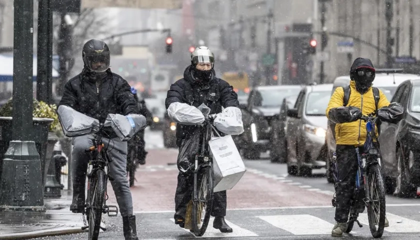 Tormenta de nieve ha causado traumatismo en la vida cotidiana.