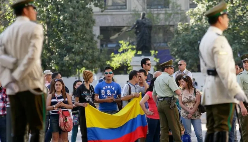 Imagen referencial de colombianos en España.