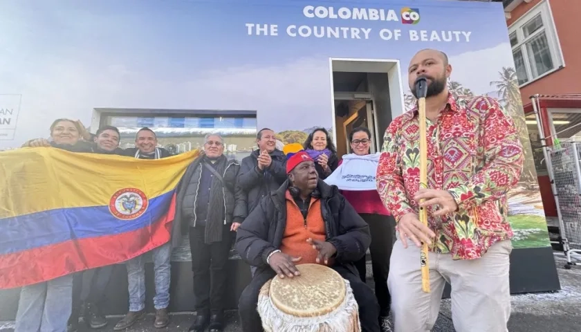 La casa Colombia en Davos.