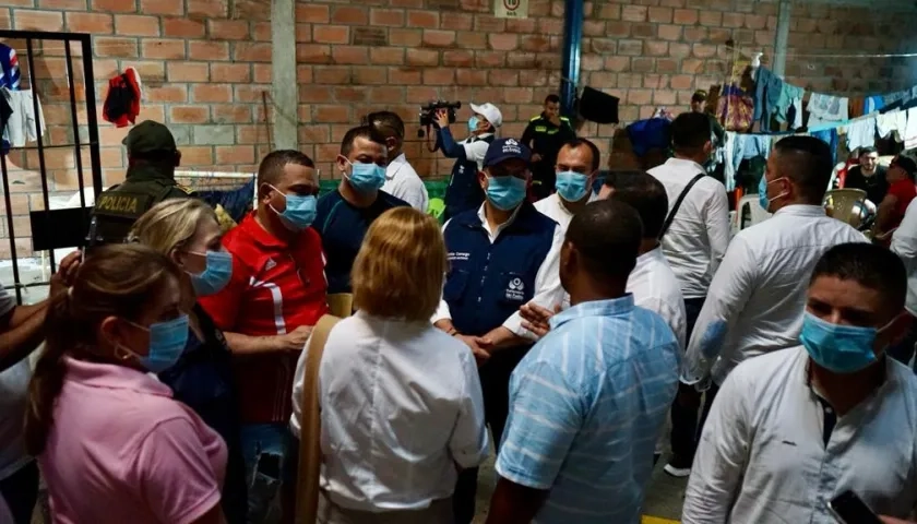 Centro de detención transitoria de Montería, visitada por el Defensor del Pueblo. 