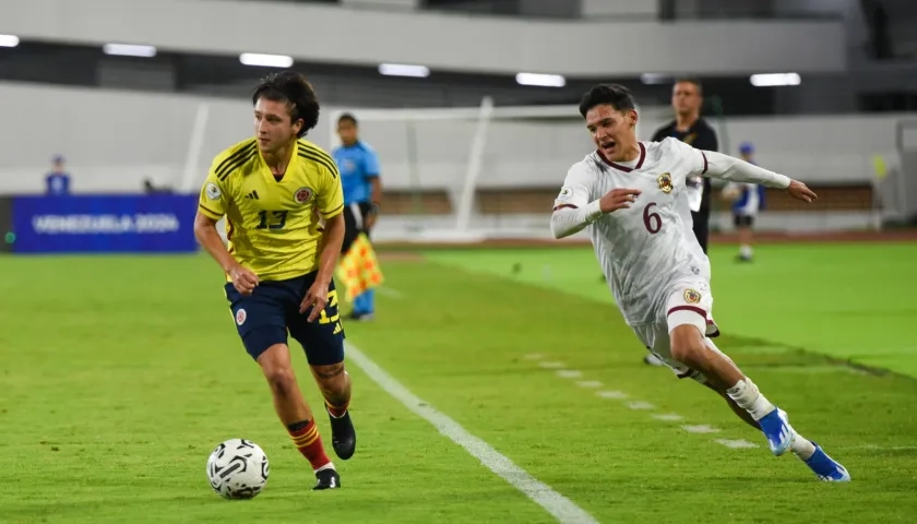 Juan Andrés Castilla, volante de la Selección Colombia.