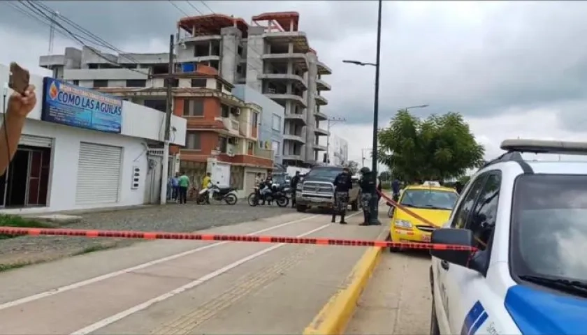 Lugar donde fue asesinado Favián Aguilar