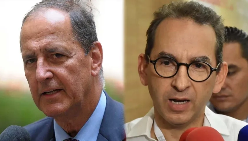 Los exministros Juan Camio Restrepo y Andrés Valencia