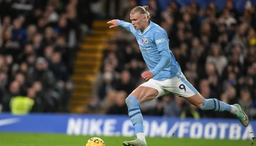 Erling Haaland, atacante noruego del Manchester City.