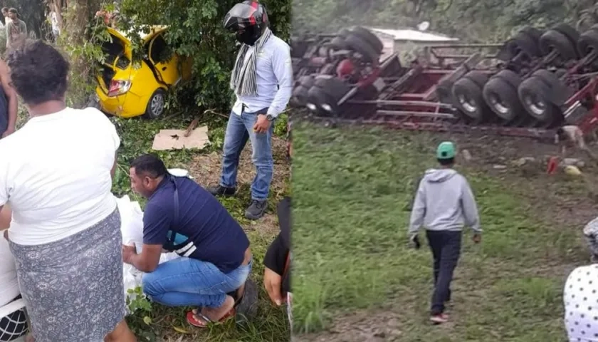 El accidente ocurrió en la vía que comunica al corregimiento de Matitas con Choles.