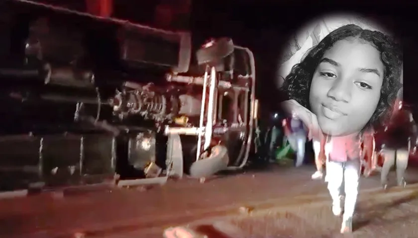 Nora Ballestas Cuesta, de 14 años, la víctima mortal del accidente este domingo 4 de febrero. 