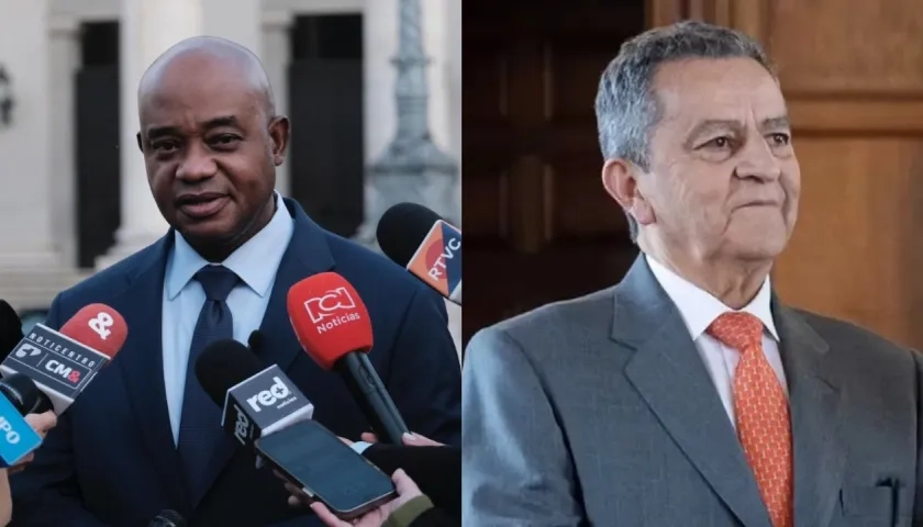 El canciller encargado Luis Gilberto Murillo y José Antonio Salazar.