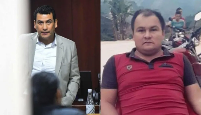 El coronel (r) Jorge Armando Pérez Amézquita y Dimar Torres.