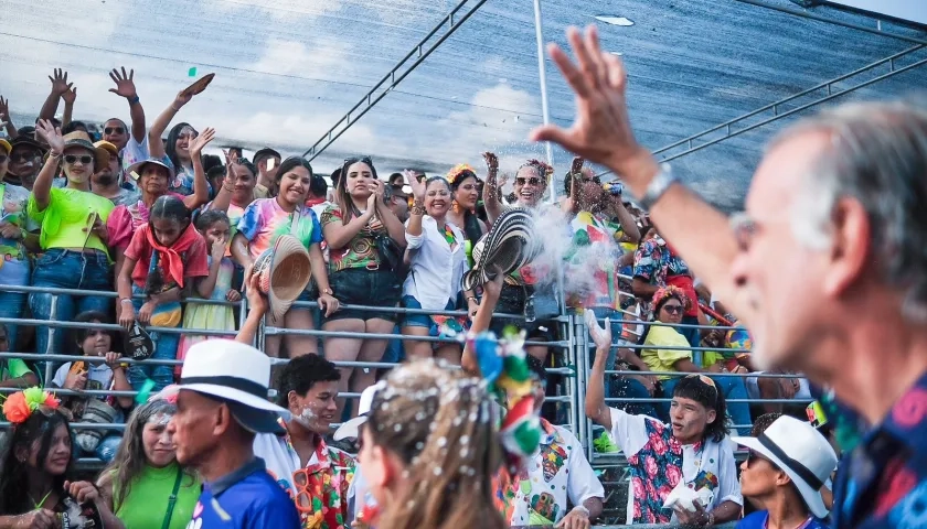 Eduardo Verano, gobernador del Atlántico en el Carnaval de Santo Tomás.j