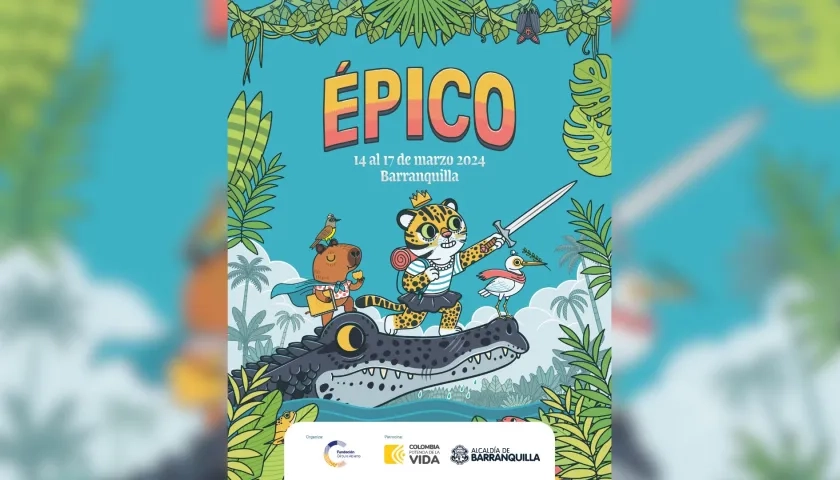 Afiche del Festival Épico en Barranquilla.