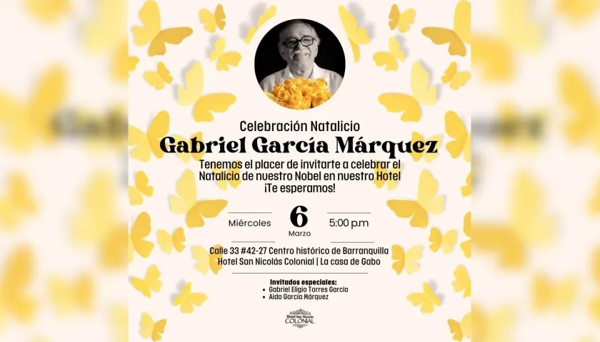 Homenaje a Gabriel García Márquez en el Hotel San Nicolás.